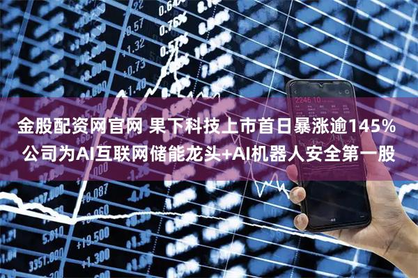 金股配资网官网 果下科技上市首日暴涨逾145% 公司为AI互联网储能龙头+AI机器人安全第一股